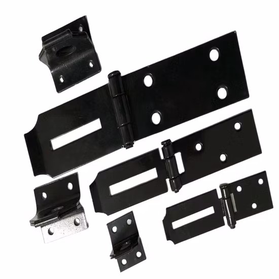 Black Clasp Hasp Security Fixed Iron Hasps and Staples