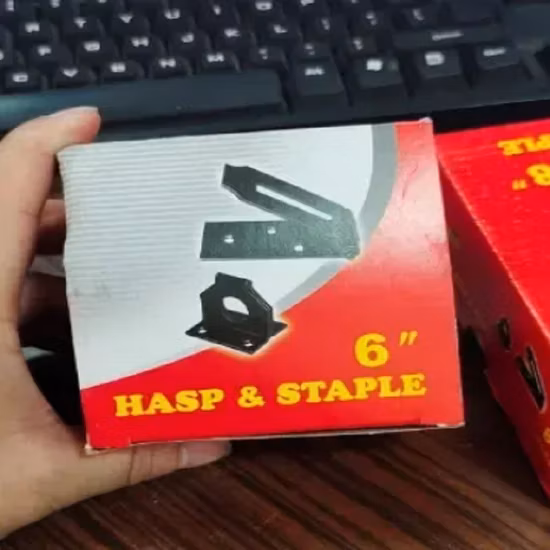 Grapas y cerrojos de hierro fijos de seguridad con cierre negro