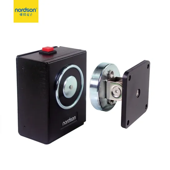 Tope de puerta eléctrico para soporte de puerta, montaje en pared, color negro, DC12V/24V